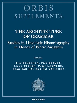 cover image of The Architecture of Grammar